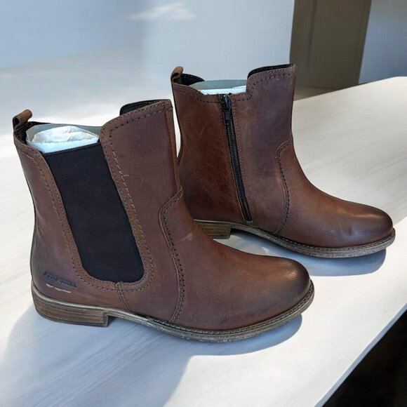 Josef Seibel Shoes - Josef Seibel Sienna 80 Leather Ankle Boots Size EU 37 Womens US 6-6.5